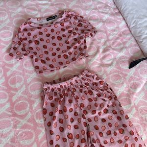 PLT strawberry pajamas